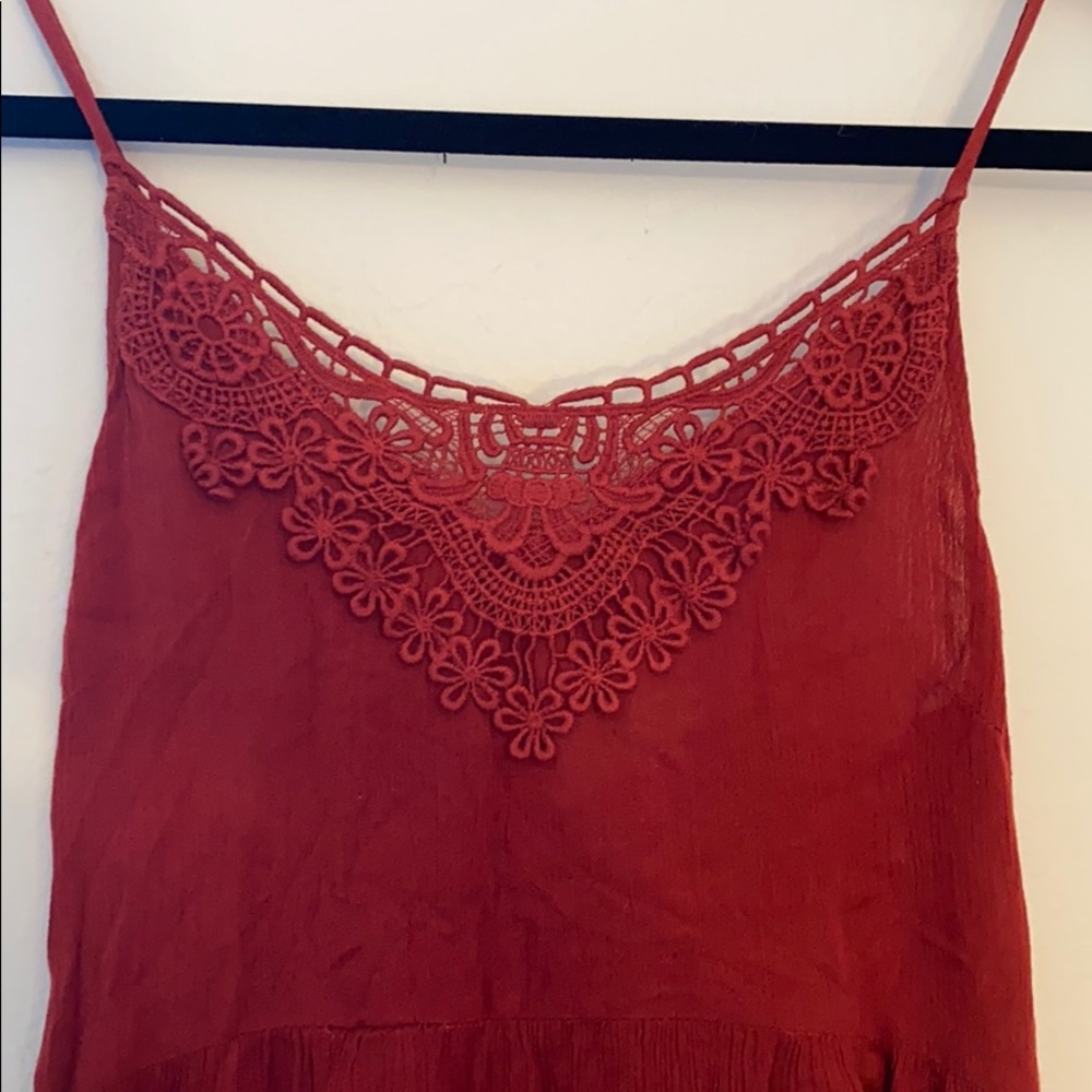 Red mini dress - Picture 2 of 3